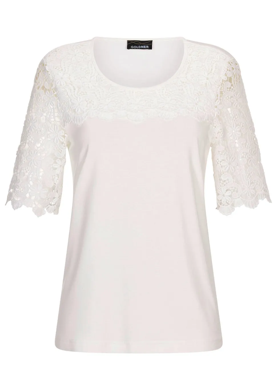 Shirt mit effektvoller Spitze