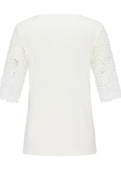 Shirt mit effektvoller Spitze