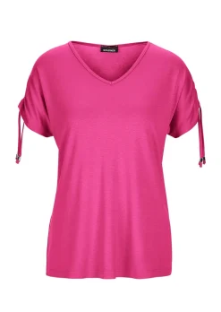 Shirt mit gerafften Ärmeln