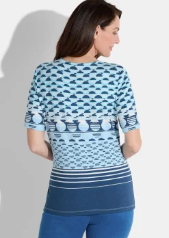 Shirt mit grafischem Alloverprint