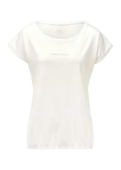 Shirt mit Gummizug am Saum