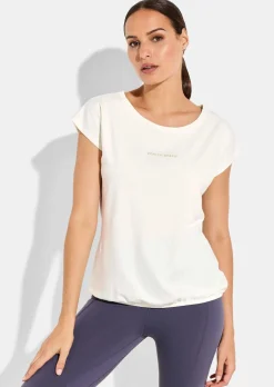 Shirt mit Gummizug am Saum