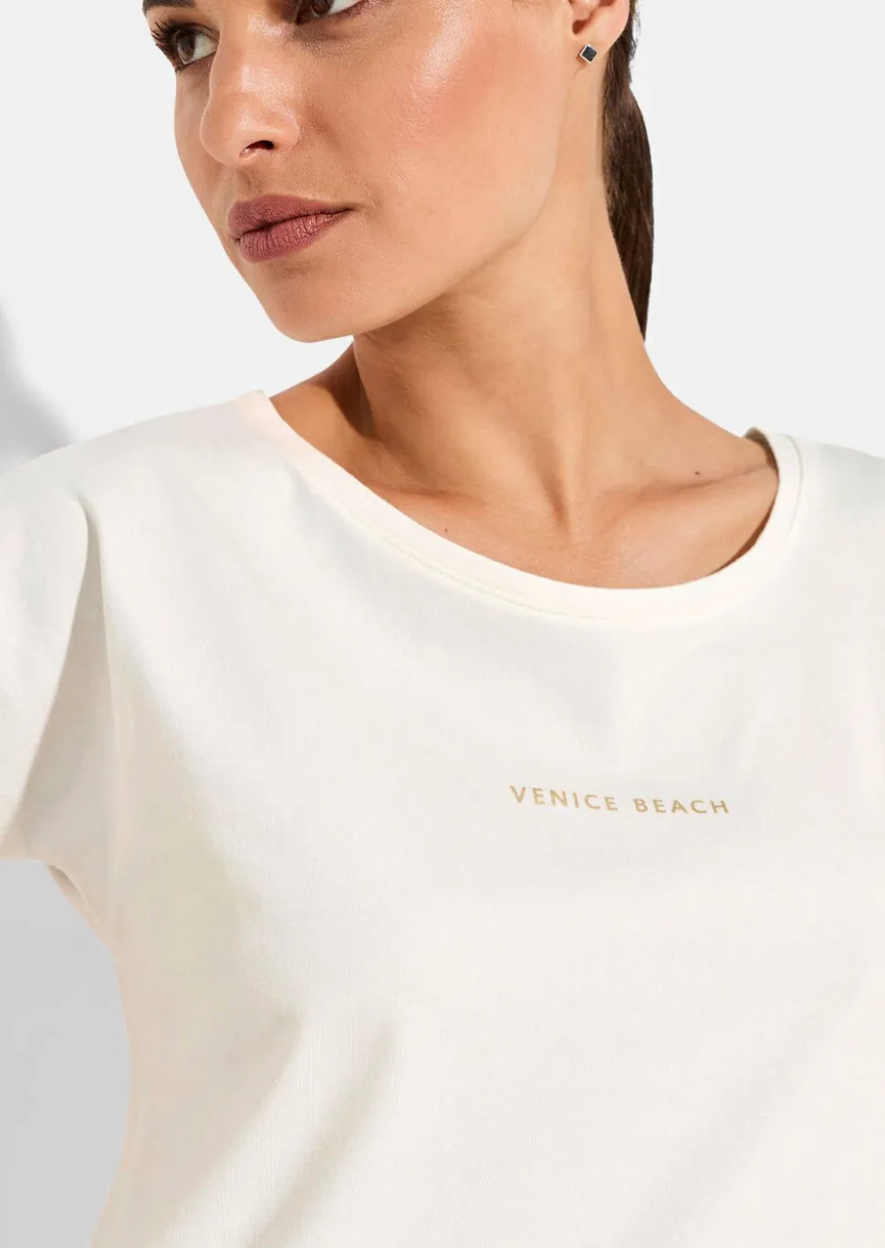 Shirt mit Gummizug am Saum