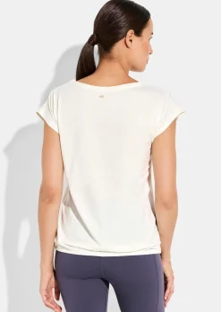 Shirt mit Gummizug am Saum