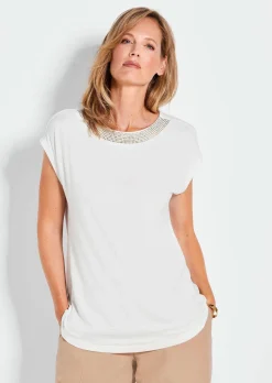 Shirt mit Schmucksteinen