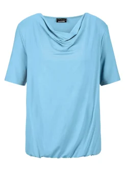 Shirt mit Wasserfallausschnitt