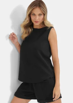 Shorty-Set aus Baumwoll-Musselin