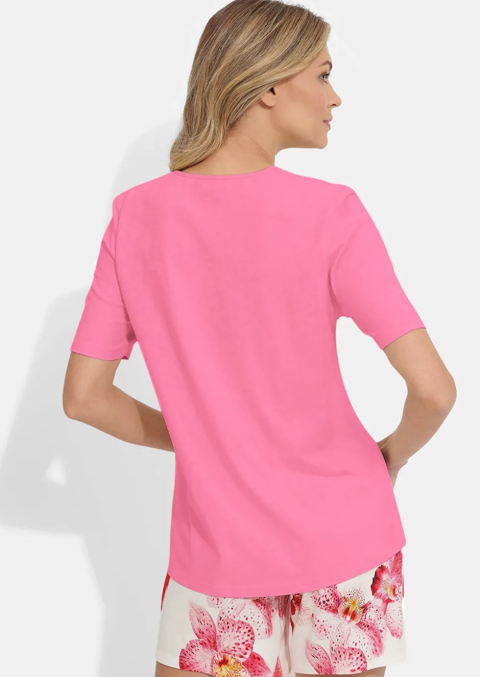 Shorty-Set mit Blütendruck