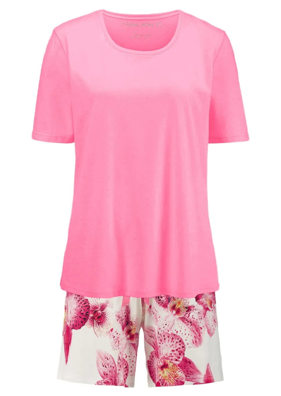 Shorty-Set mit Blütendruck