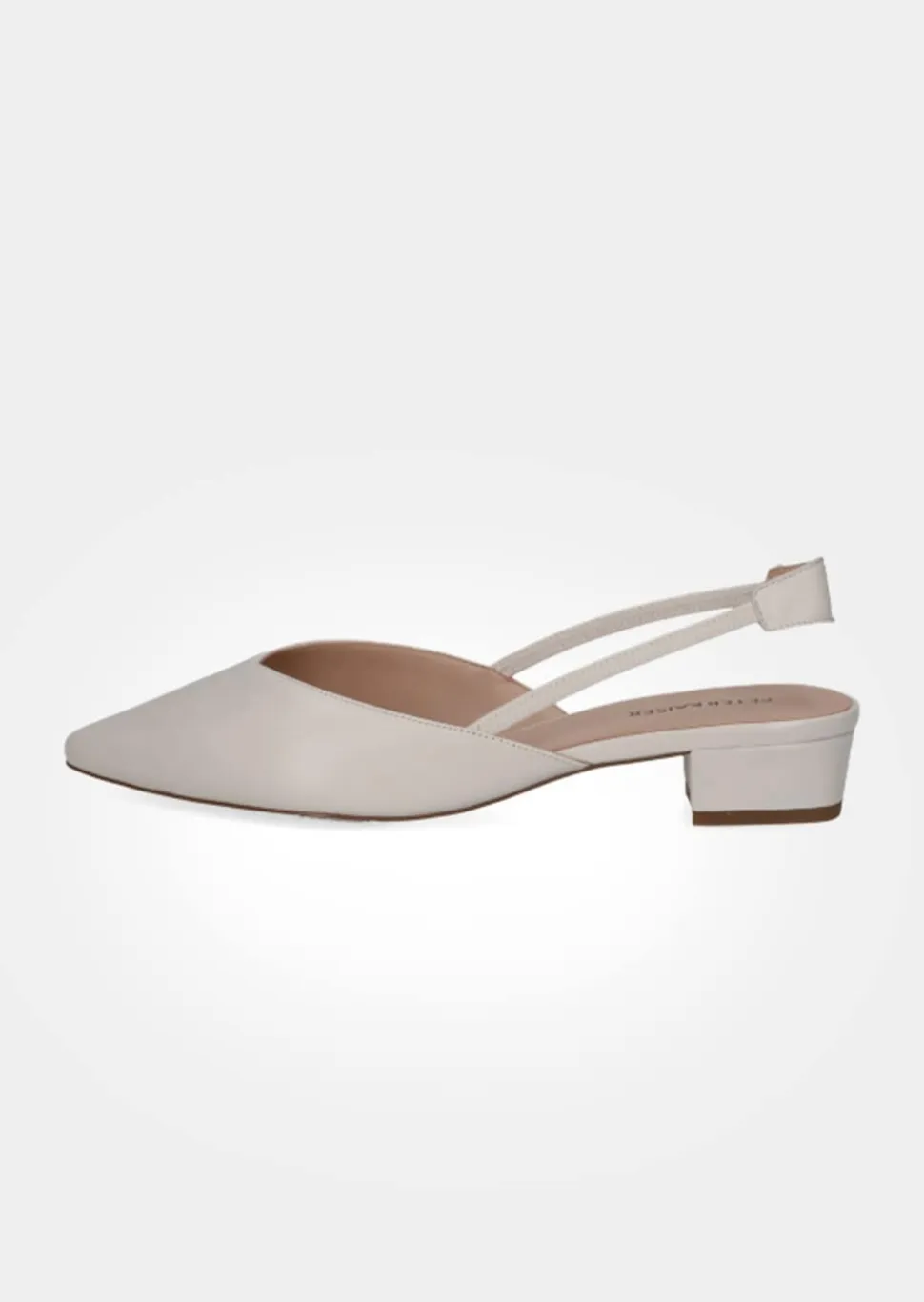 Slingpumps aus echtem Leder