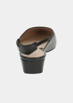 Slingpumps aus echtem Leder