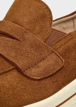 Slipper aus echtem Wildleder