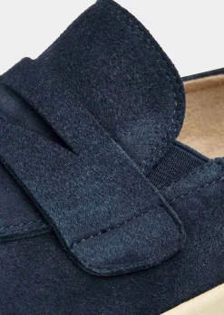 Slipper aus echtem Wildleder