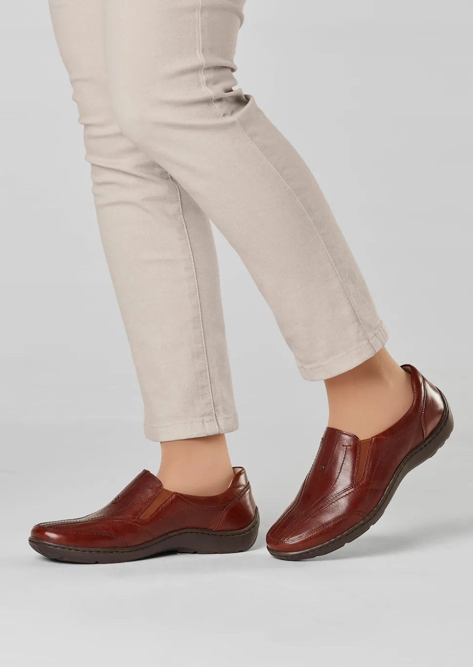 Slipper aus Leder
