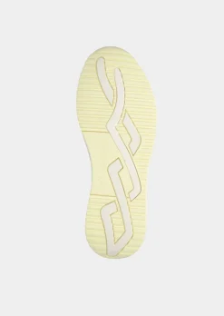 Sneaker aus Glatt- und Wildleder