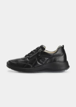 Sneaker aus Leder in Komfort-Weite