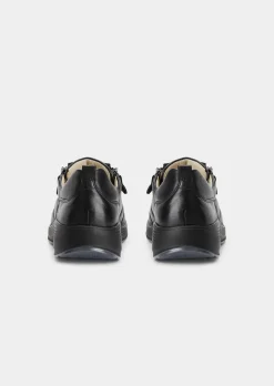Sneaker aus Leder in Komfort-Weite