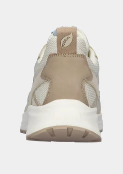 Sneaker aus Leder und Mesh