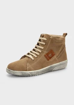 Sneaker aus Wildleder mit Reißverschluss