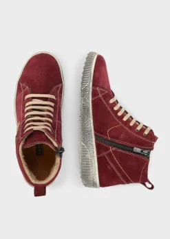 Sneaker aus Wildleder mit Reißverschluss