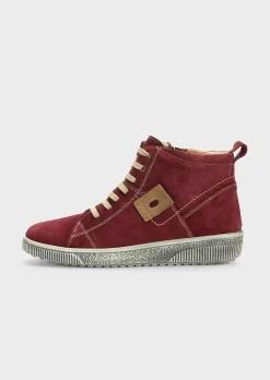 Sneaker aus Wildleder mit Reißverschluss