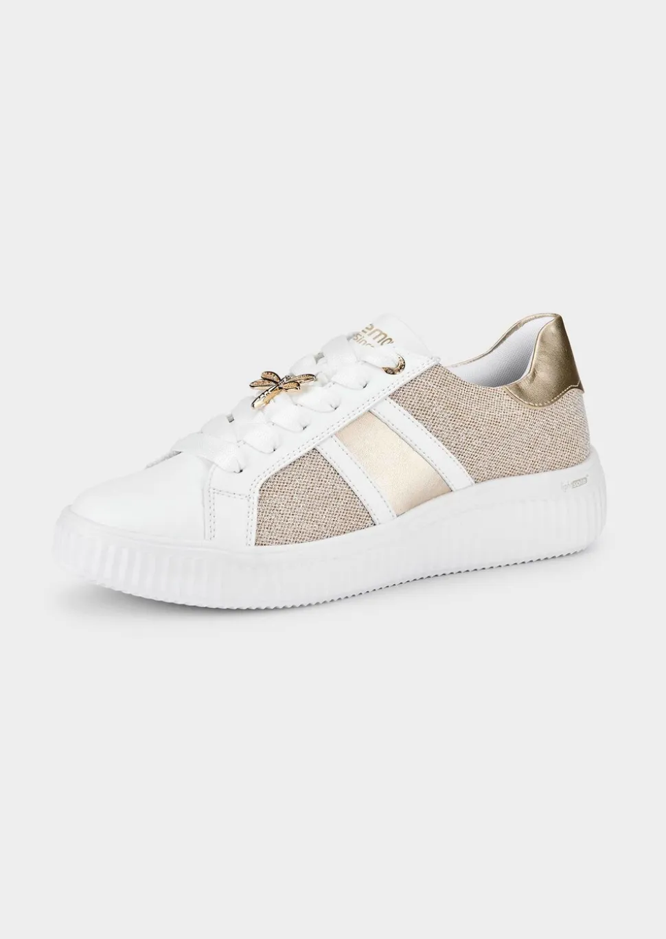 Sneaker mit Glanzelementen