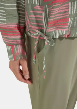Sommerbluse mit Tunnelzug am Saum