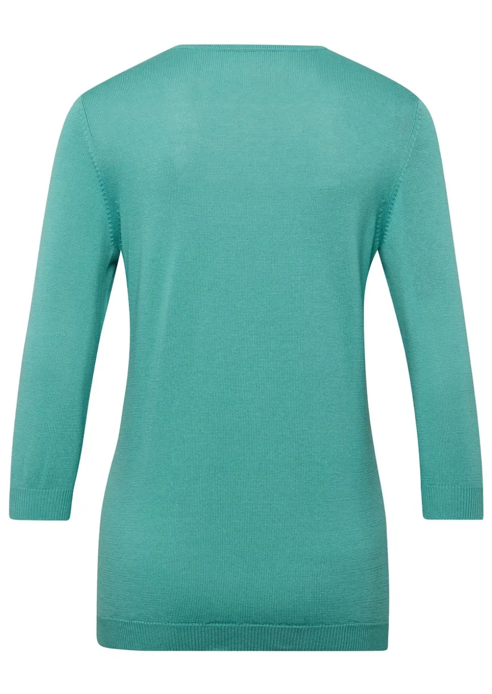 Sommerlicher Strickpullover mit Ajourmuster