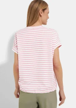 Sommershirt mit Tunnelzug am Saum