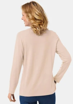 Stehkragenshirt mit Langarm