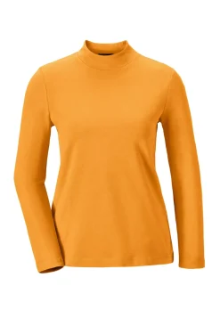 Stehkragenshirt mit Langarm