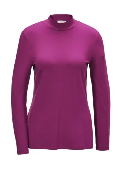Stehkragenshirt mit Langarm