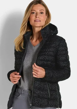 Steppjacke in Animal Print