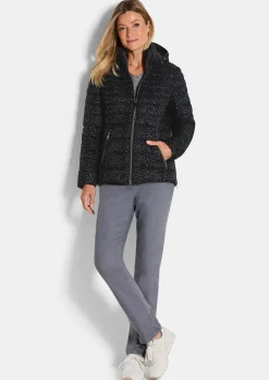 Steppjacke in Animal Print