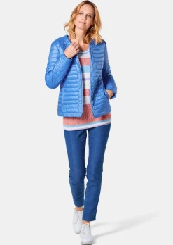 Steppjacke in zart glänzender Qualität