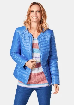 Steppjacke in zart glänzender Qualität