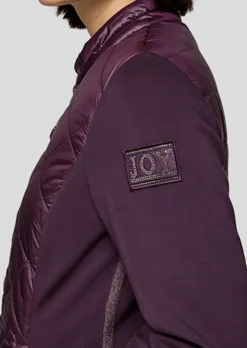 Steppjacke mit Jerseyeinsätzen