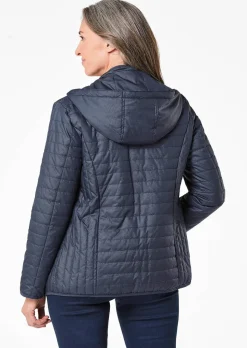 Steppjacke mit Kapuze