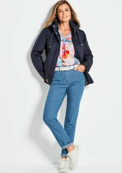 Steppjacke mit Kapuze