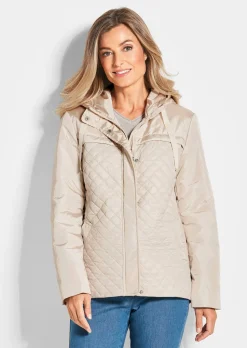 Steppjacke mit Kapuze
