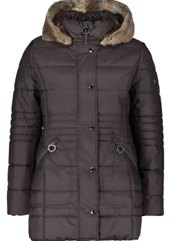 Steppjacke mit kuscheliger Kapuze