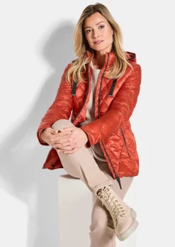 Steppjacke mit Rautenmuster