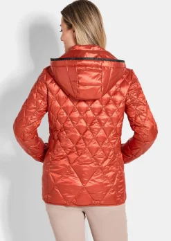 Steppjacke mit Rautenmuster