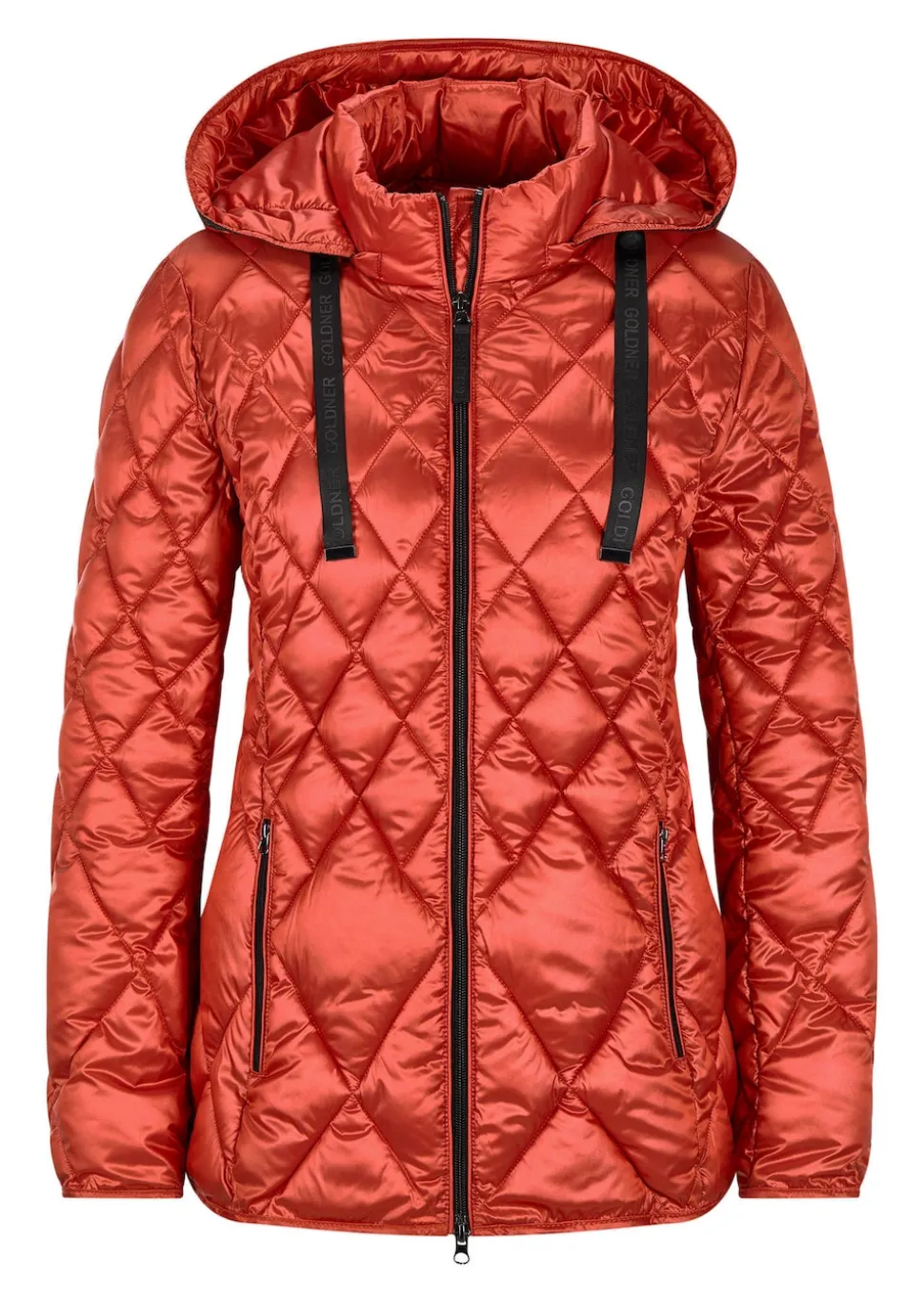 Steppjacke mit Rautenmuster