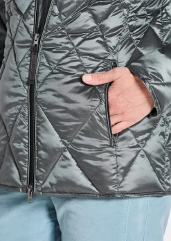 Steppjacke mit Rautenmuster