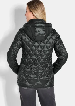 Steppjacke mit Rautenmuster
