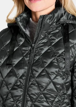 Steppjacke mit Rautenmuster