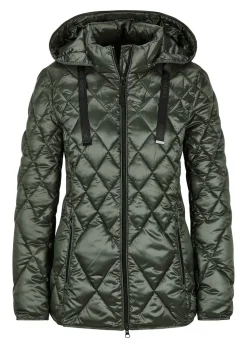 Steppjacke mit Rautenmuster