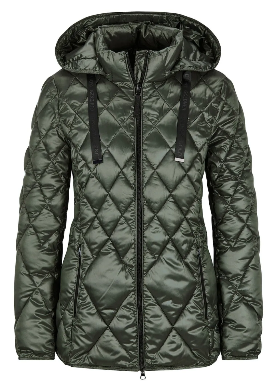 Steppjacke mit Rautenmuster