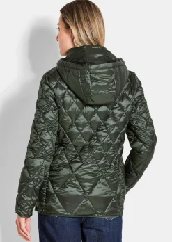 Steppjacke mit Rautenmuster